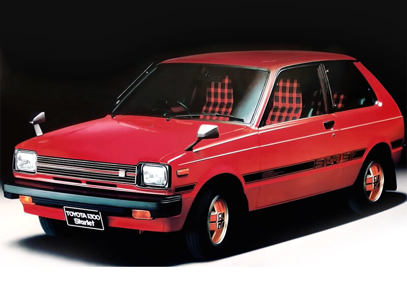 Toyota Starlet (KP61) 2 поколение, рестайлинг, хэтчбек 3 дв. (05.1980 - 07.1982)